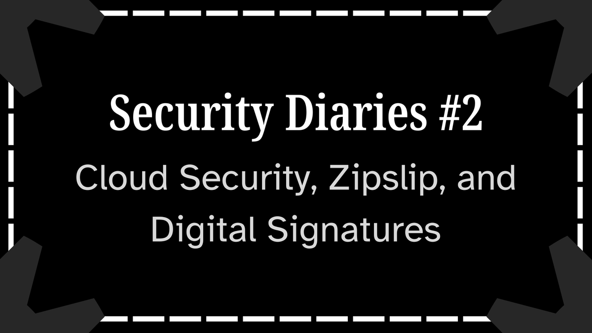Security Diaries #2