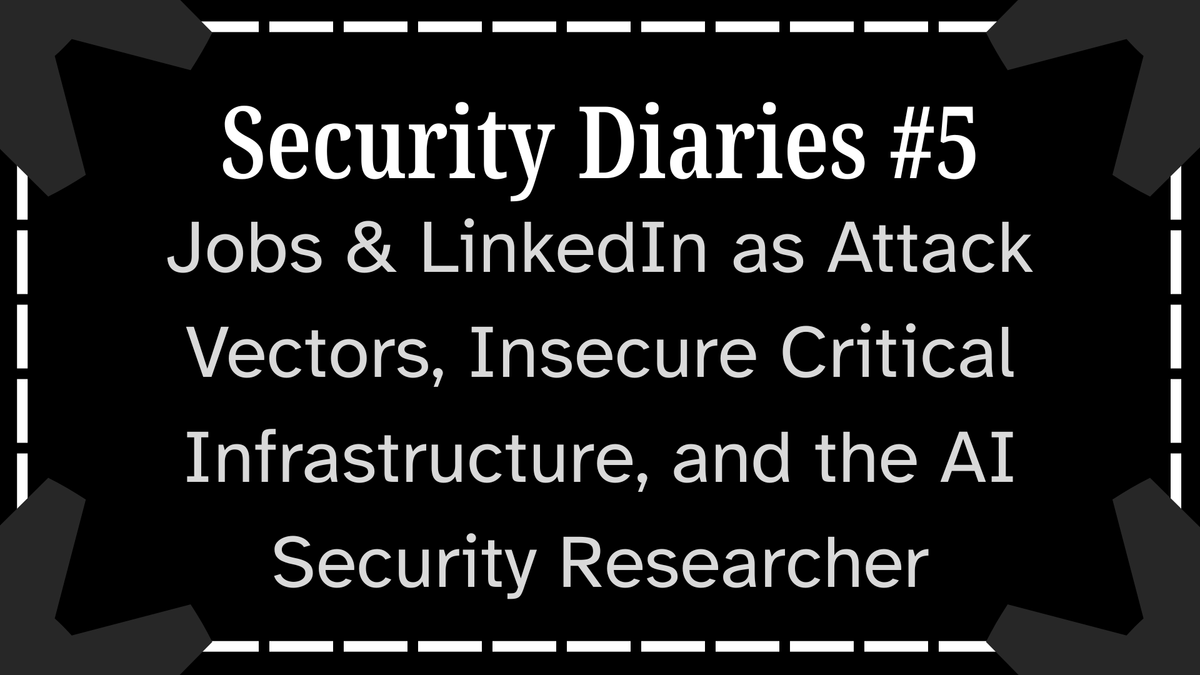 Security Diaries #5