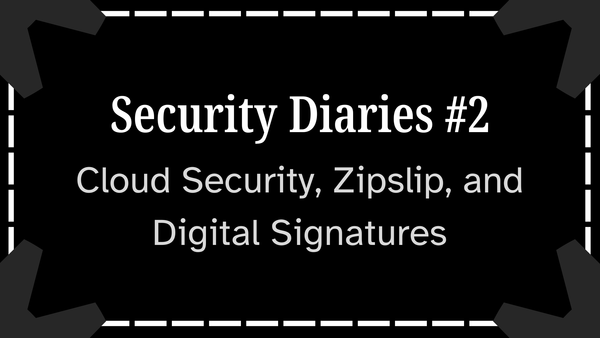 Security Diaries #2